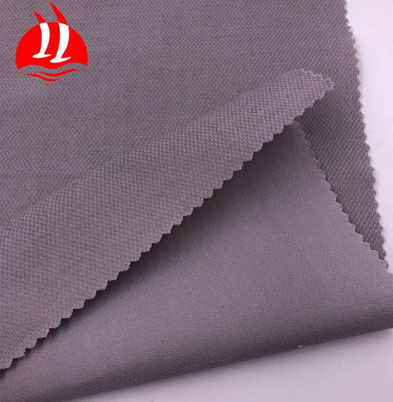 Grey 28 Wale Strethc Corduroy Dobby Fabric