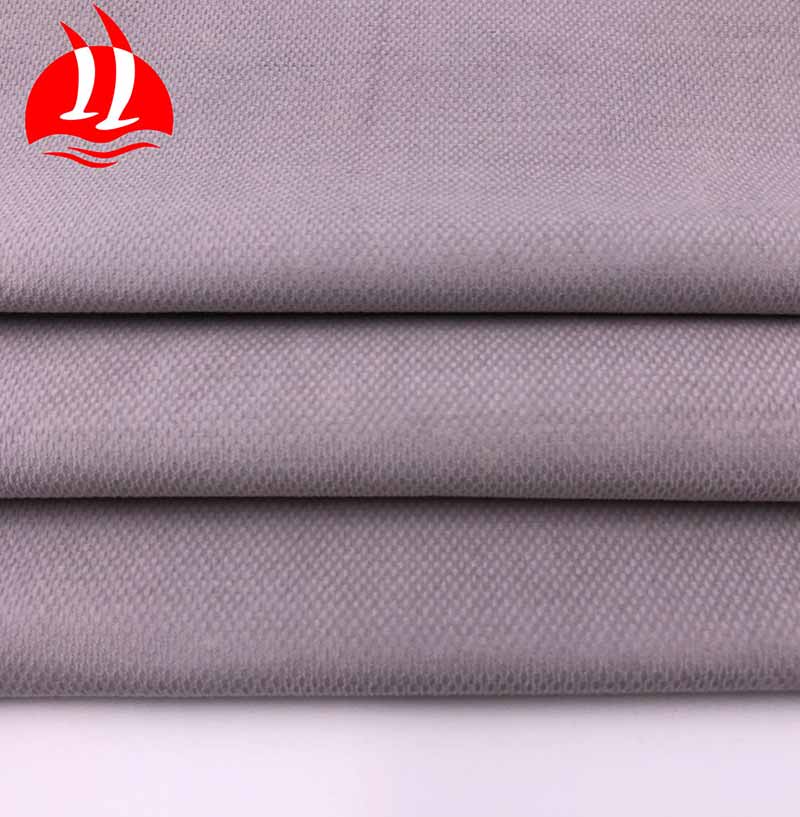 Grey 28 Wale Strethc Corduroy Dobby Fabric