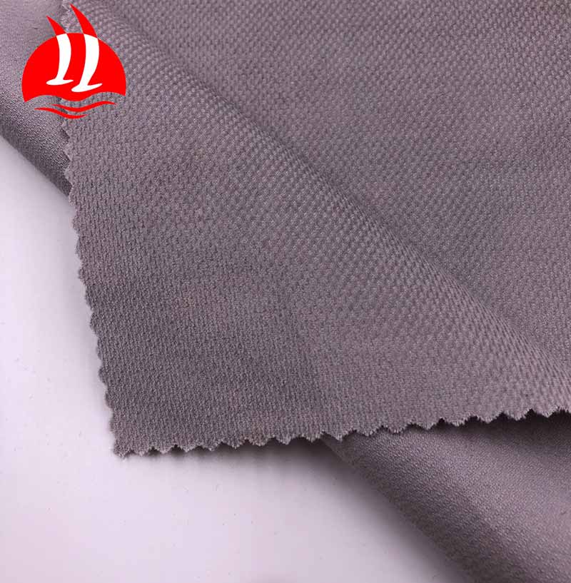 Grey 28 Wale Strethc Corduroy Dobby Fabric