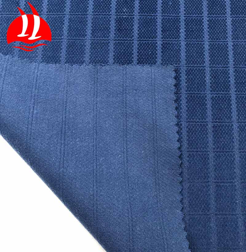 Cotton Spandex Woven Check Dobby Thick Corduroy Fabric For Suits