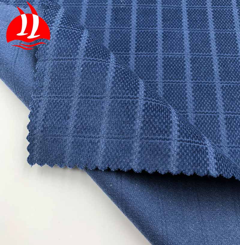 Cotton Spandex Woven Check Dobby Thick Corduroy Fabric For Suits