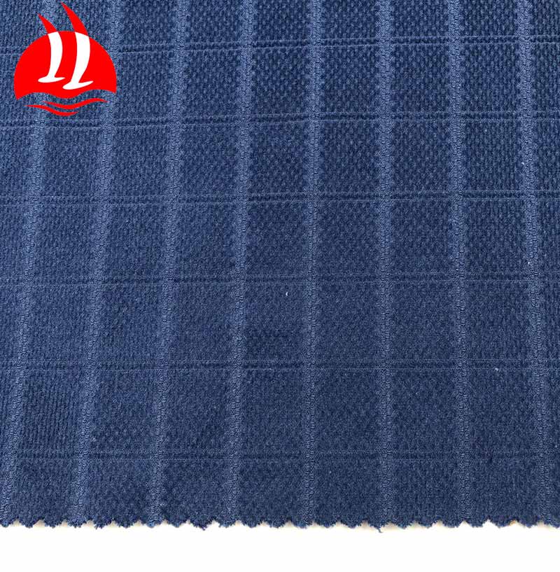 Cotton Spandex Woven Check Dobby Thick Corduroy Fabric For Suits