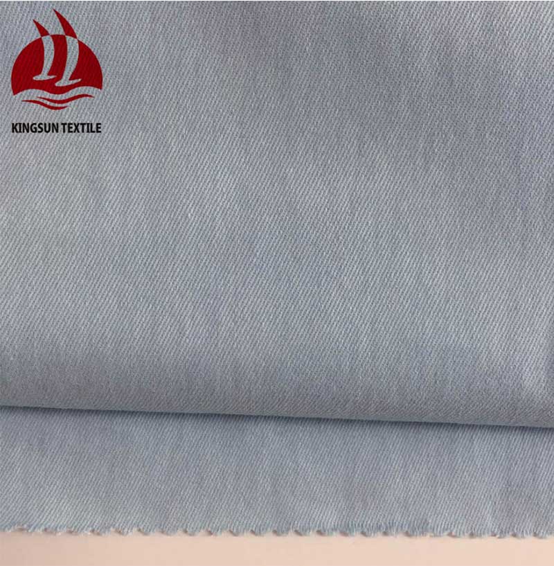 63% Cotton 33% Poly 4% Spandex CVC Twill Fabric for Pants