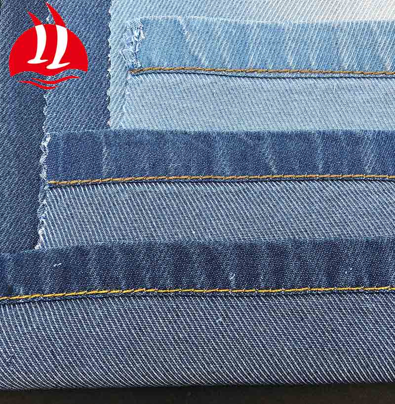 In Stock Cotton Without Elastic Jean Fabric Shirt Prices Cotton Denim Fabric Wholesale