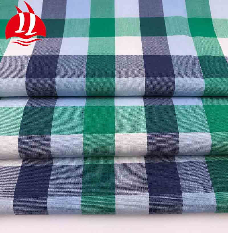 New Fashion 100% Cotton Check Yarn Dyed Shirt Fabric For Man