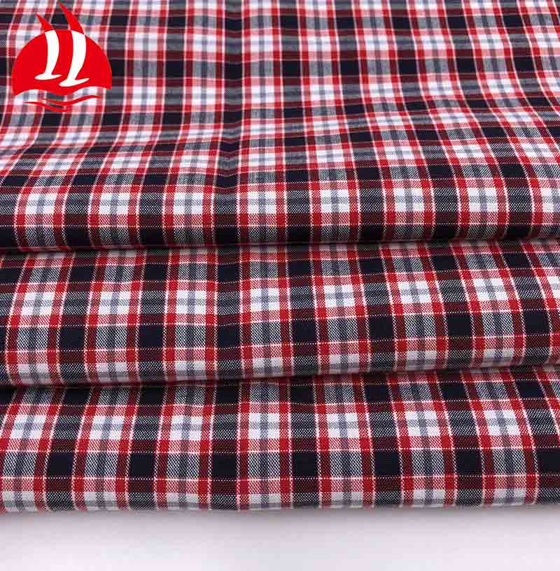 Hot Sale 100% Cotton Red Yarn-Dyed Fabric For Men's Camou Shirt