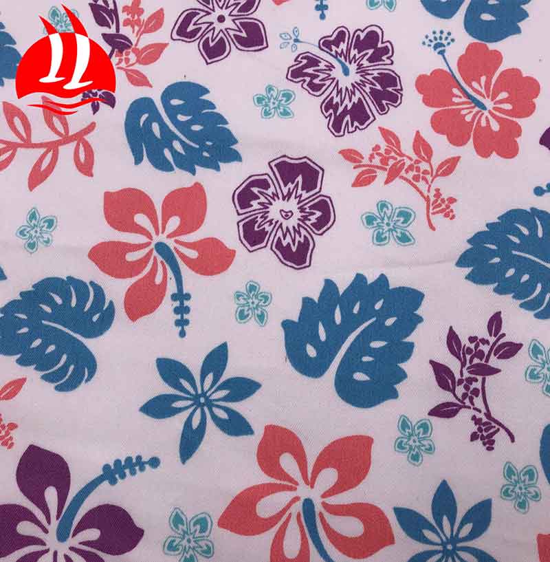 Custom Printed Stretch Twill Cotton Fabric