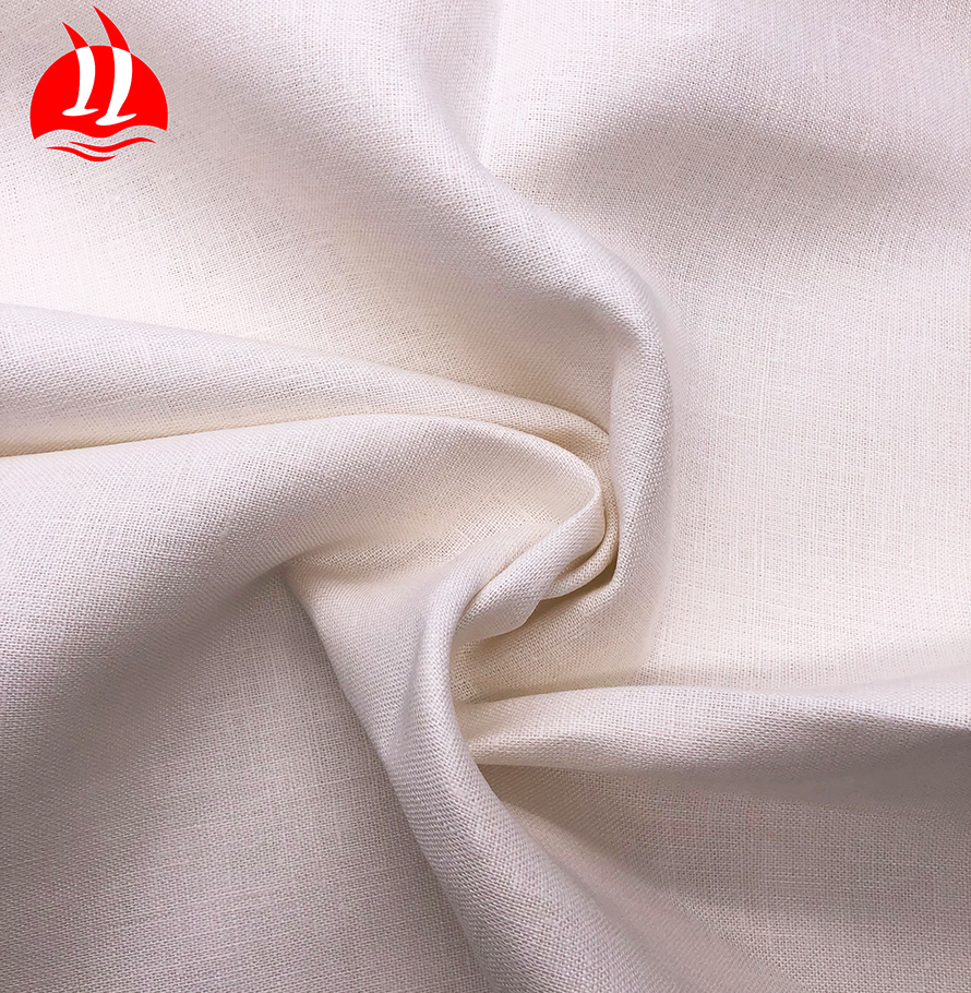 100% hemp twill fabric natural color